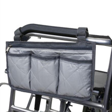 Wheelchair Side Bag with Cup Holder and Reflective Strip