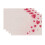 XUNRYAN romantic non-slip insulated placemats white 4-pack 6