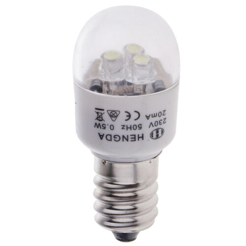 LED naaimachinelamp E14 aluminium 2 stuks