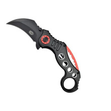 SCK Steel Claw Knives Karambit K29 knife  black and red