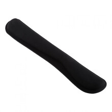 Reposamuñecas para teclado lavable de espuma viscoelástica negra