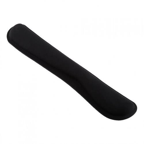 Reposamuñecas para teclado lavable de espuma viscoelástica negra