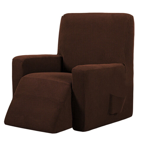 Funda elástica para mecedora color café oscuro 1