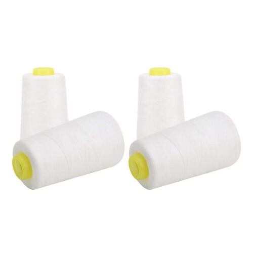 Weißes Polyester-Nähgarn, 3000 Yards pro Spule
