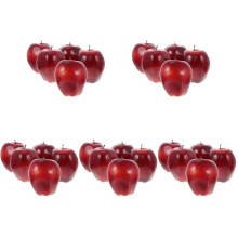 Pommes artificielles décoratives en plastique (25 pièces)