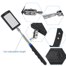 WALFRONT LED telescoping inspection mirror 360 swivel