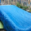 Capa inflável para piscina LWZWM, retangular, azul, em PE 7