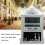 Muslim Prayer Clock Silver Wall Clock with Azan Alarm 1pc 1