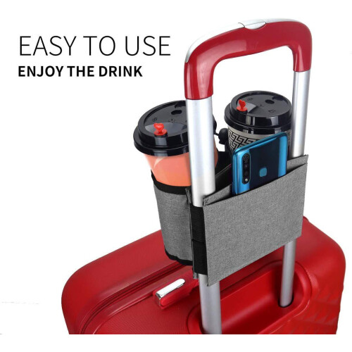 Luggage Cup Holder Attachment for Coffee Mugs 1