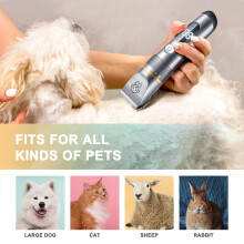 Walmeck Quiet Cat Hair Trimmer with Comb 5-Speed Grooming