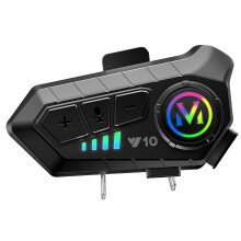 Intercomunicador Bluetooth 5.3 para motocicletas com fone de ouvido para intercomunicador de motocicleta.