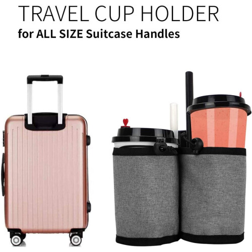 Luggage Cup Holder Attachment for Coffee Mugs 2