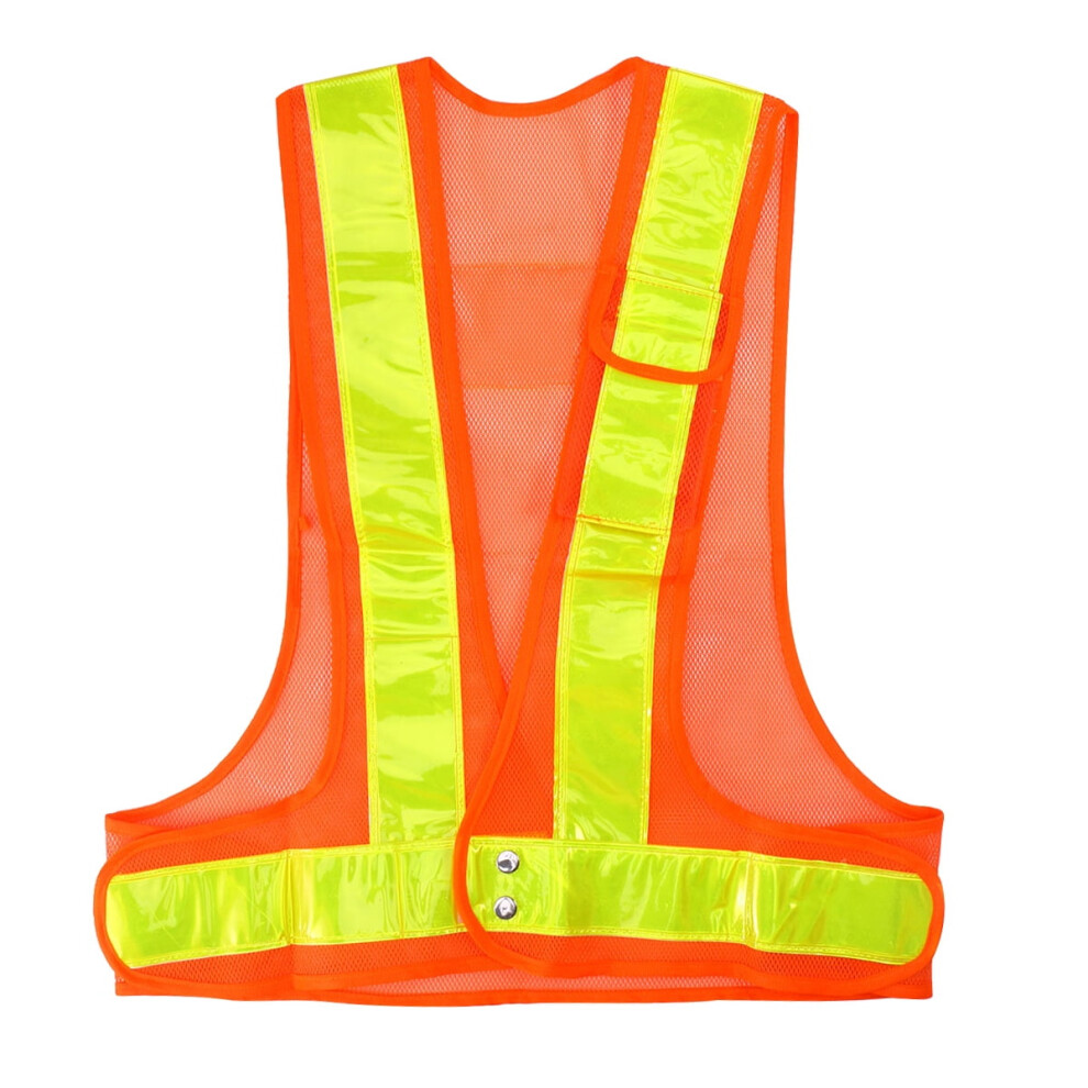Fishnet Reflective Vest Orange High-Visibility 1Pc 393040389168