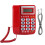 Cergrey vaste telefoon met snoer, nummerweergave en 1
