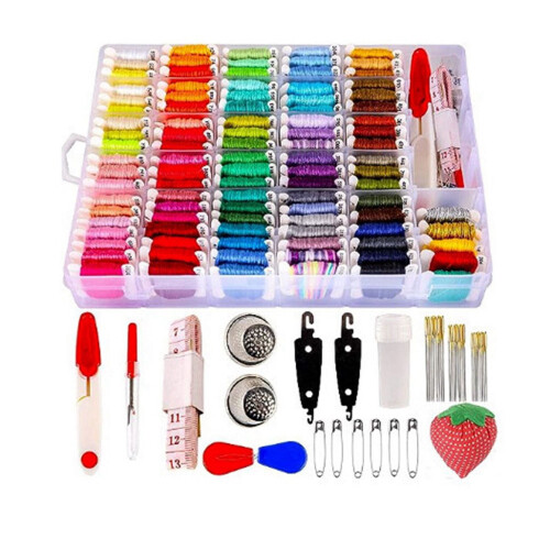Friendship Bracelet String Kit with Storage Box 100 Colors