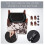 British-style cube ottoman footstool brown cow print 7