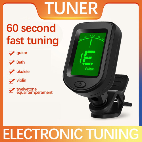 Rechargeable Clip-On Guitar Tuner for Ukulele Violin 1
