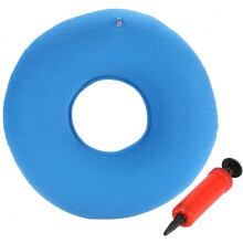 Donut Cushion Inflatable Ring Seat Pillow 15 inch Light Blue