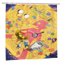 Adventure Time shower curtain polyester 72x72 inches with