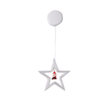 Battery Operated Christmas Lights with Santa, Deer & Ornaments - Indoor Xmas Tree Window Decorations