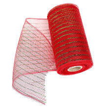 Gaaslint voor kransen, zilverkleurig, 15 cm 9,1 m