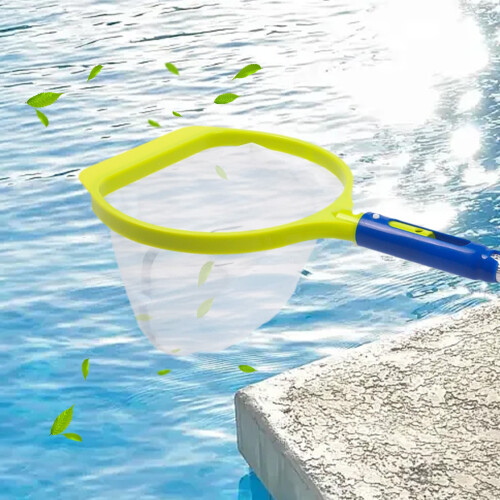 Kraftig poolbladrive med teleskopstang og fint net