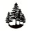 Pine Tree Wall Decor Metal Art Sticker 1 Piece 1