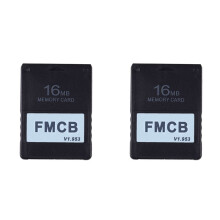 2X FMCB Free McBoot Card V1.953 for PS2 -2 Memory Card OPL MC Boot(16MB)