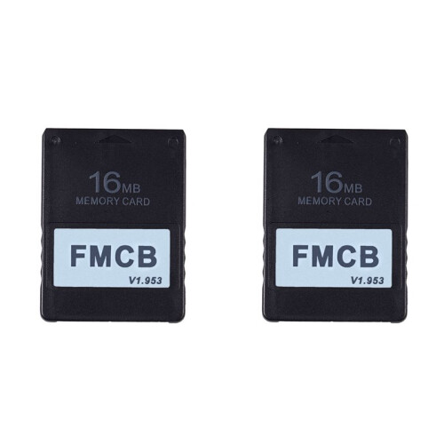 2X FMCB Free McBoot Card V1.953 per  PS2 -2 Memory Card OPL MC Boot (16MB)