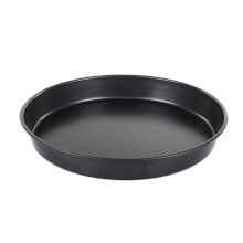 Non-stick pizzapanne, 6 tommer, svart stekebrett
