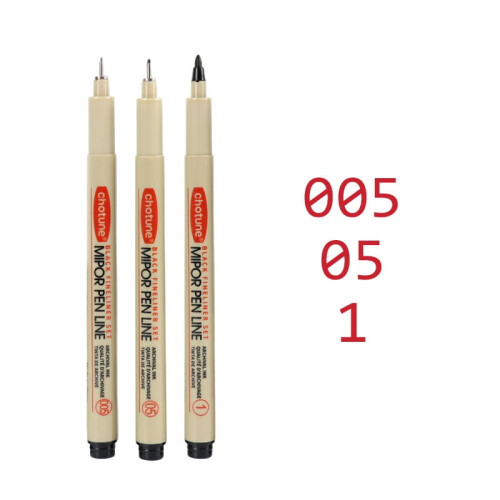 Sada pigmentových fixů Micron pro kreslení 0,05 mm