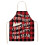 Christmas kitchen apron with socks red black buffalo plaid 1