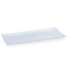 Perleformet rektangulært plastkrydderbrett 33 cm x 17 cm 5-pakning