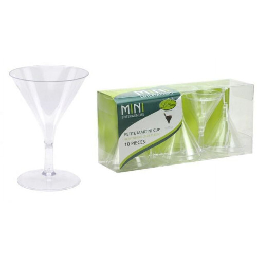 Mini verres à martini Lillian transparents 60 ml (lot de 50)