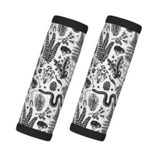 Luggage Handle Wraps Snake Mushroom Hedgehog 2 Pcs