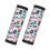 Luggage Handle Wraps Red White Blue 2 pcs 1