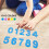 Number-shaped decompressing toy set educational sensory 5