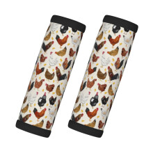 Luggage Handle Wraps Roosters Chickens 2 Pcs