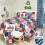 Lakeside Collection rustic quilt blue-white check king 2