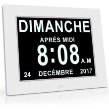 Kalenderklok - GEEN MERK - 7 inch - Automatisch dimmend - Wit