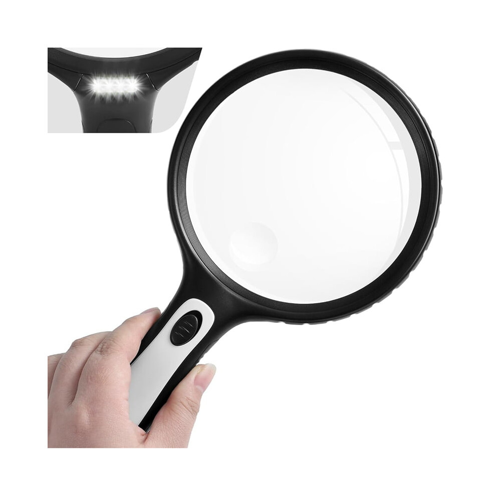 Handheld Magnifying Glass with LED Light 10x 20x