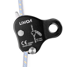 Climbing ascender rope clamp for belay and fall arrest 220