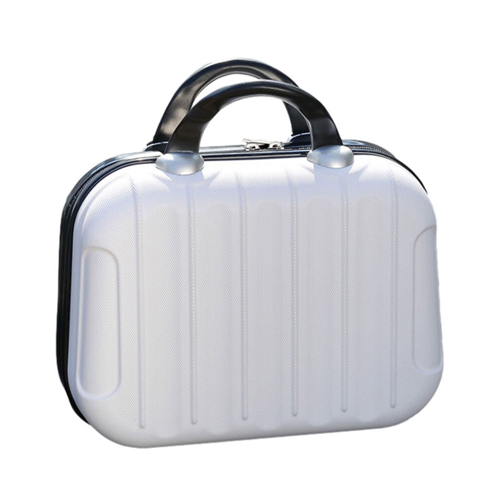 Makeup Storage Organizer ABS Travel Cosmetic Case White