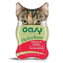OASY Delicatesse Fine paté with Veal - wet cat food - 85g