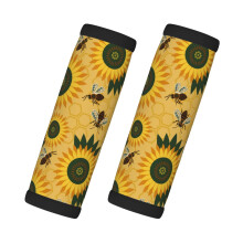Luggage Handle Wraps Bees Sunflowers Design 2 Pcs