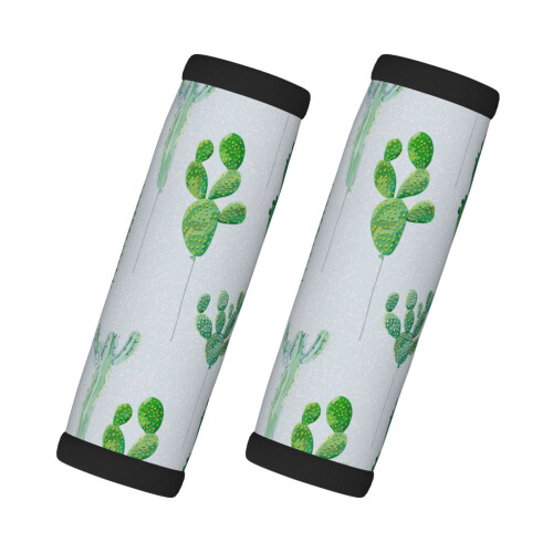Luggage Handle Wraps Cactus Snowflake Design 2 Pack