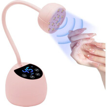 Mini UV-lamp - 1...UNIEK - 36 W - 12 LED's (365/405 nm) - LCD-scherm & automatische sensor - 1500 mAh batterij, 4 standen