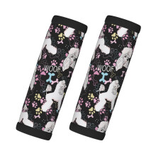 Luggage Handle Wraps Artistic Poodle Design 2 pcs
