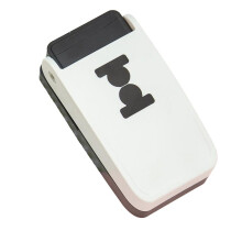 Handperforator met ronde lipjes voor papier en etiketten