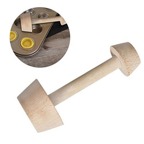 Egg Tart Tamper Set Wooden Double-Sided2-Piece